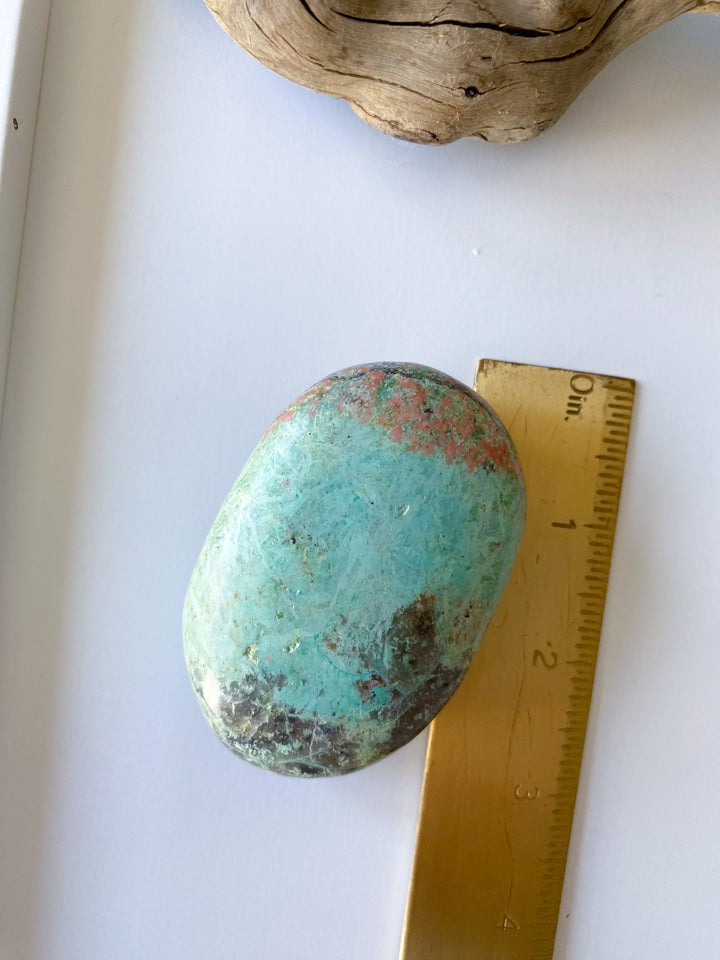 Unique Turquoise Palm Stone #9