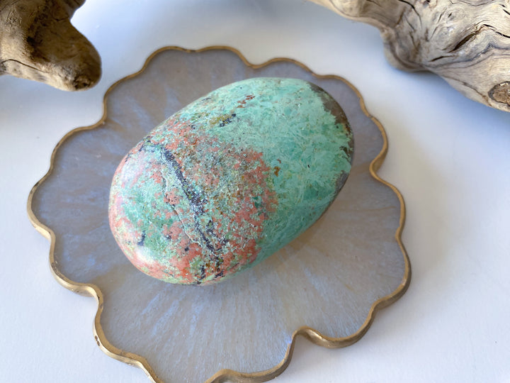 Unique Turquoise Palm Stone #9