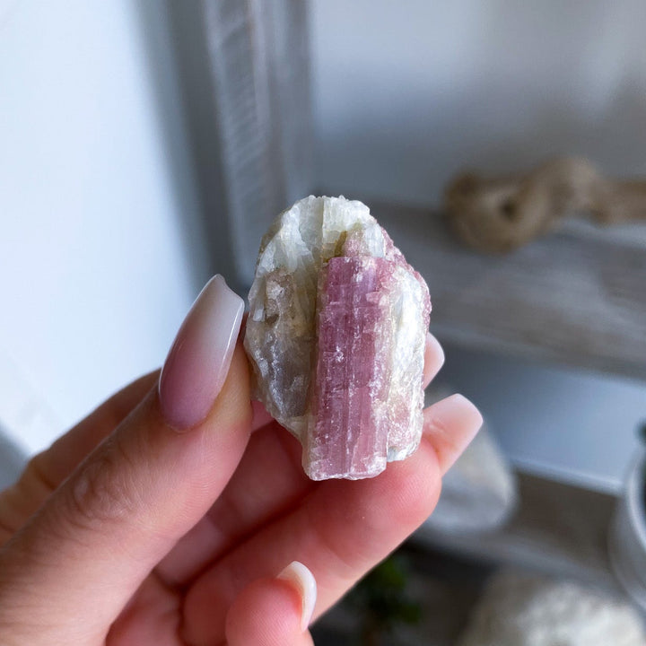 Small Raw Pink Tourmaline Piece 