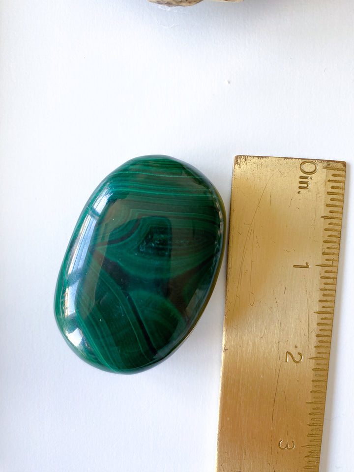 RARE Malachite Palm Stone