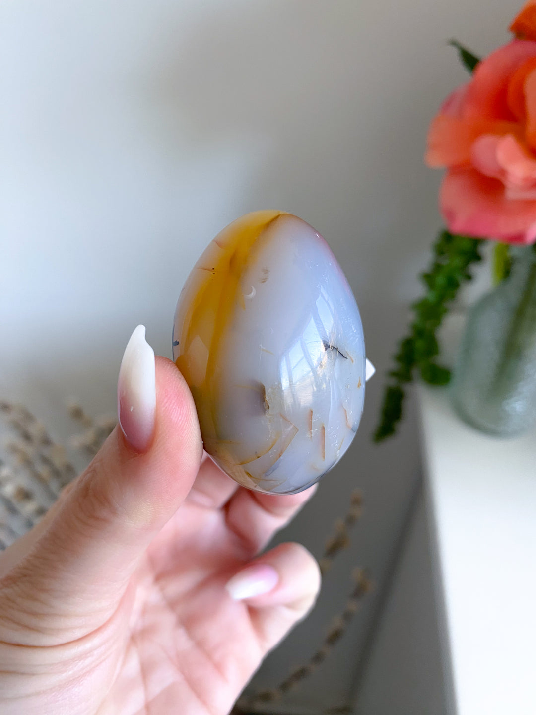 Dendritic Agate Pebble Stone - Get Exact Item