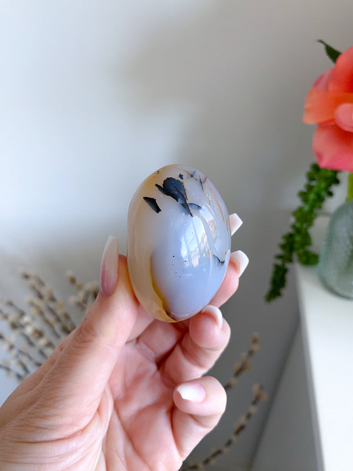 Dendritic Agate Pebble Stone - Get Exact Item