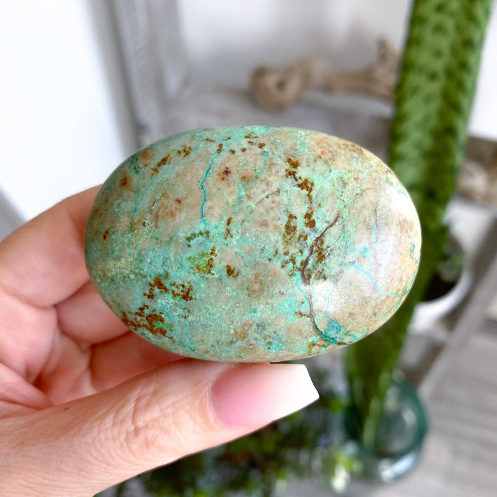 Chrysocolla Palm Stone #3