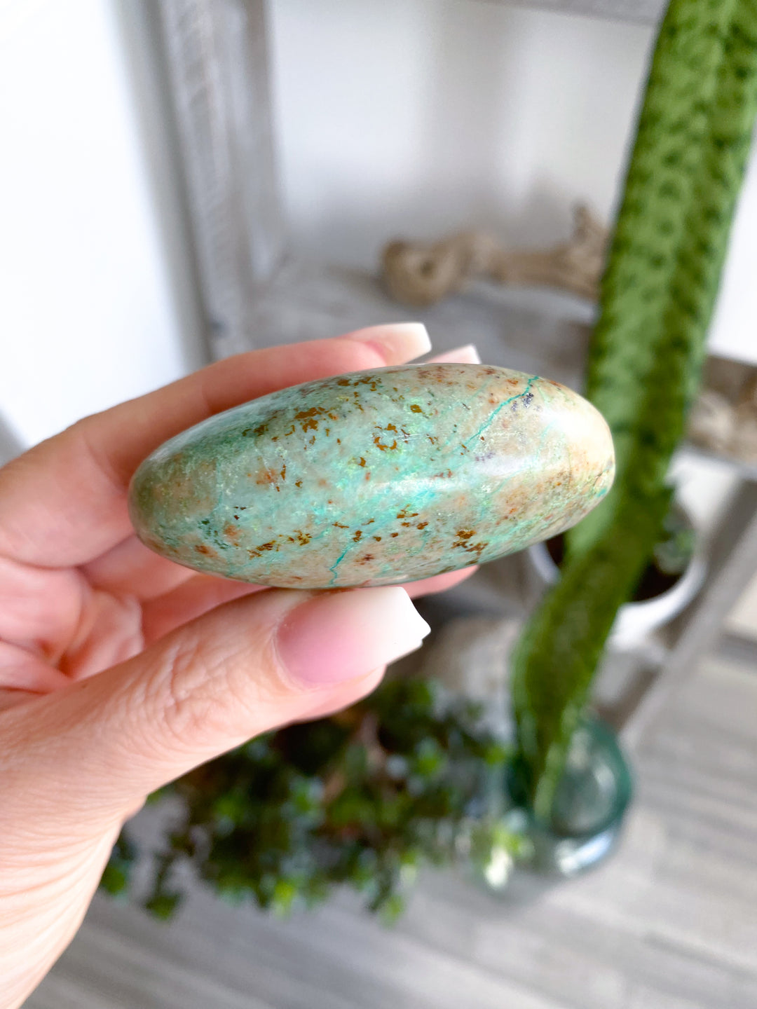 Chrysocolla Palm Stone #3