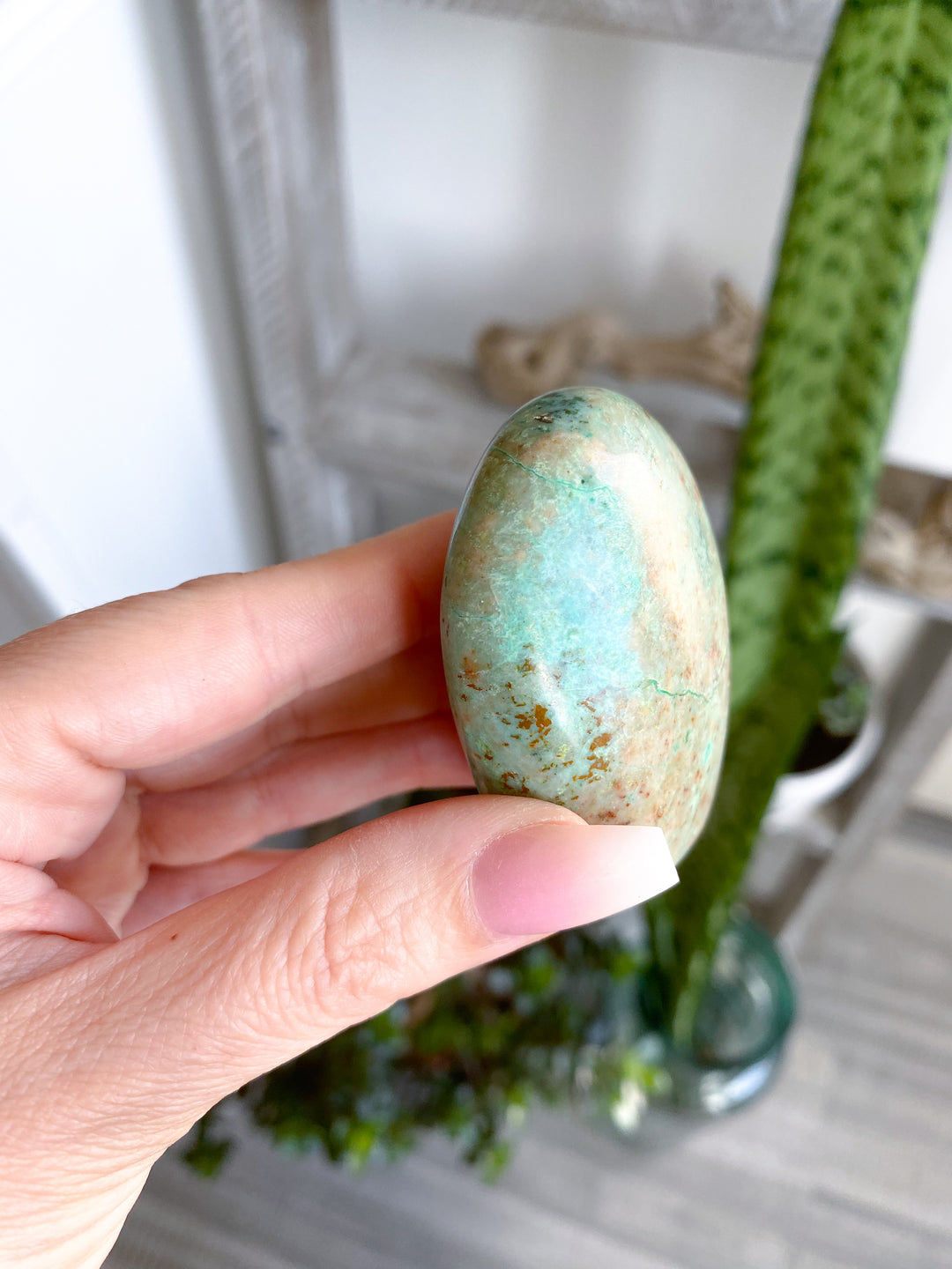 Chrysocolla Palm Stone #3