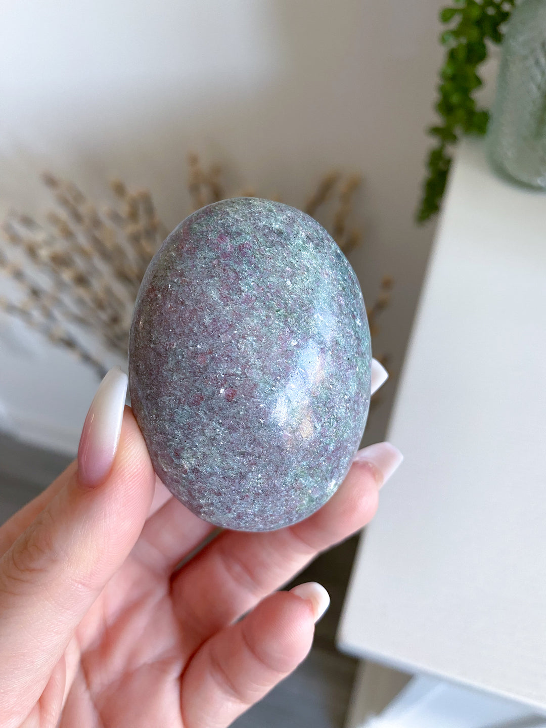 Ruby Fuchsite Palm #1