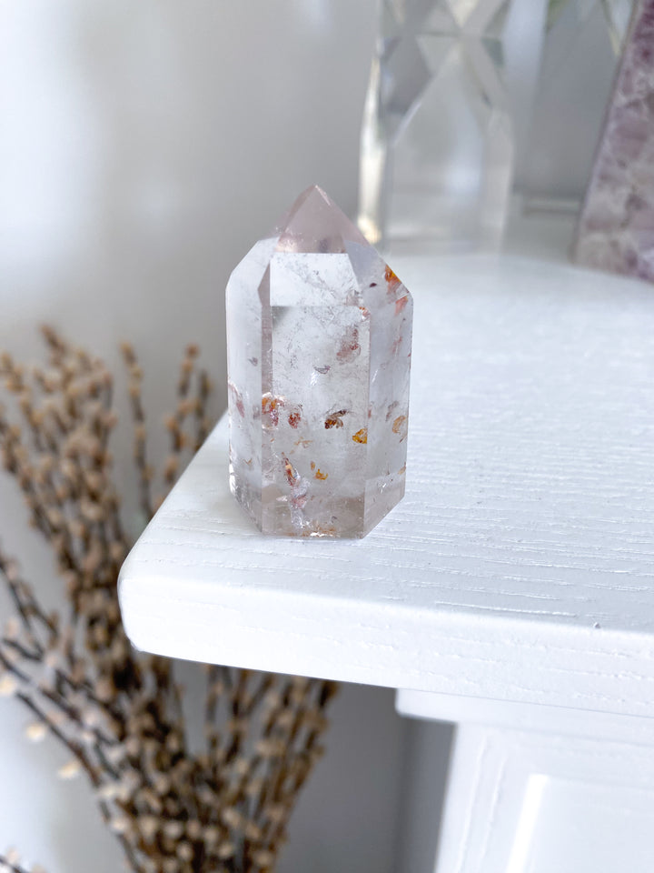 Natural Citrine Tower Point - Attract Wealth