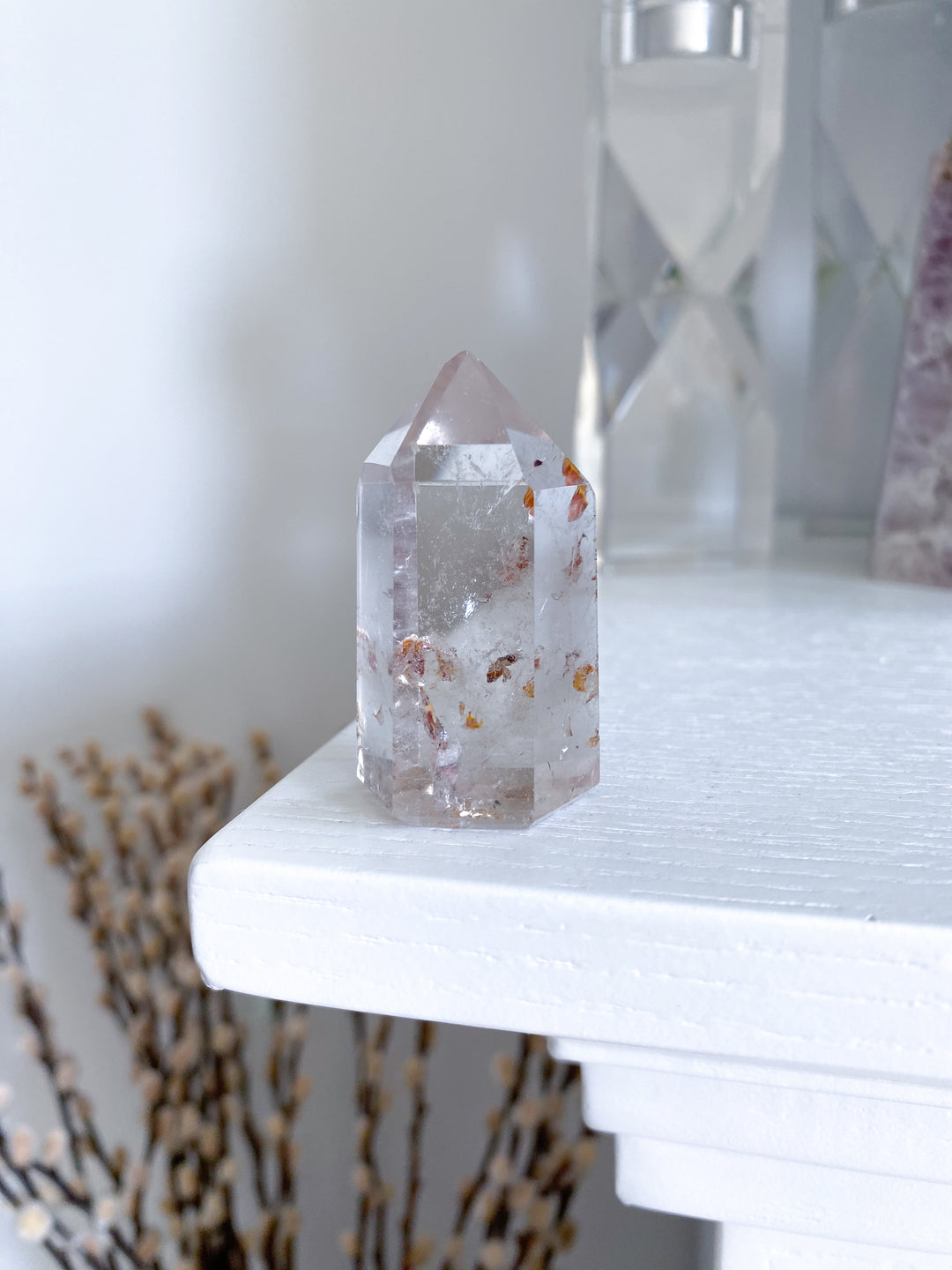 Natural Citrine Tower Point - Attract Wealth
