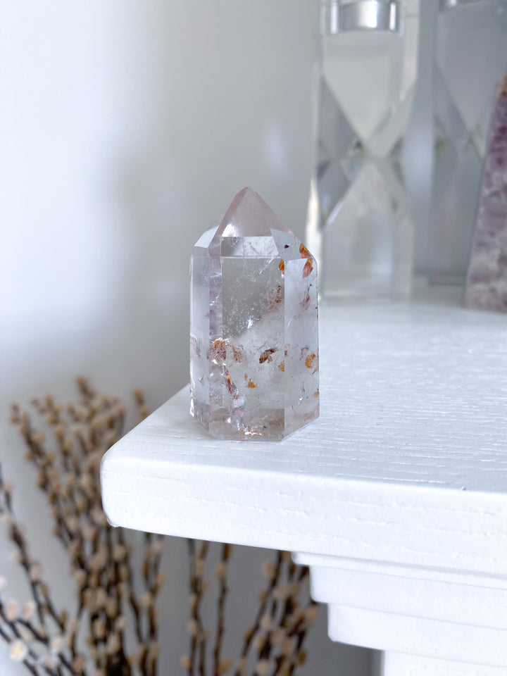 Natural Citrine Tower Point - Attract Wealth