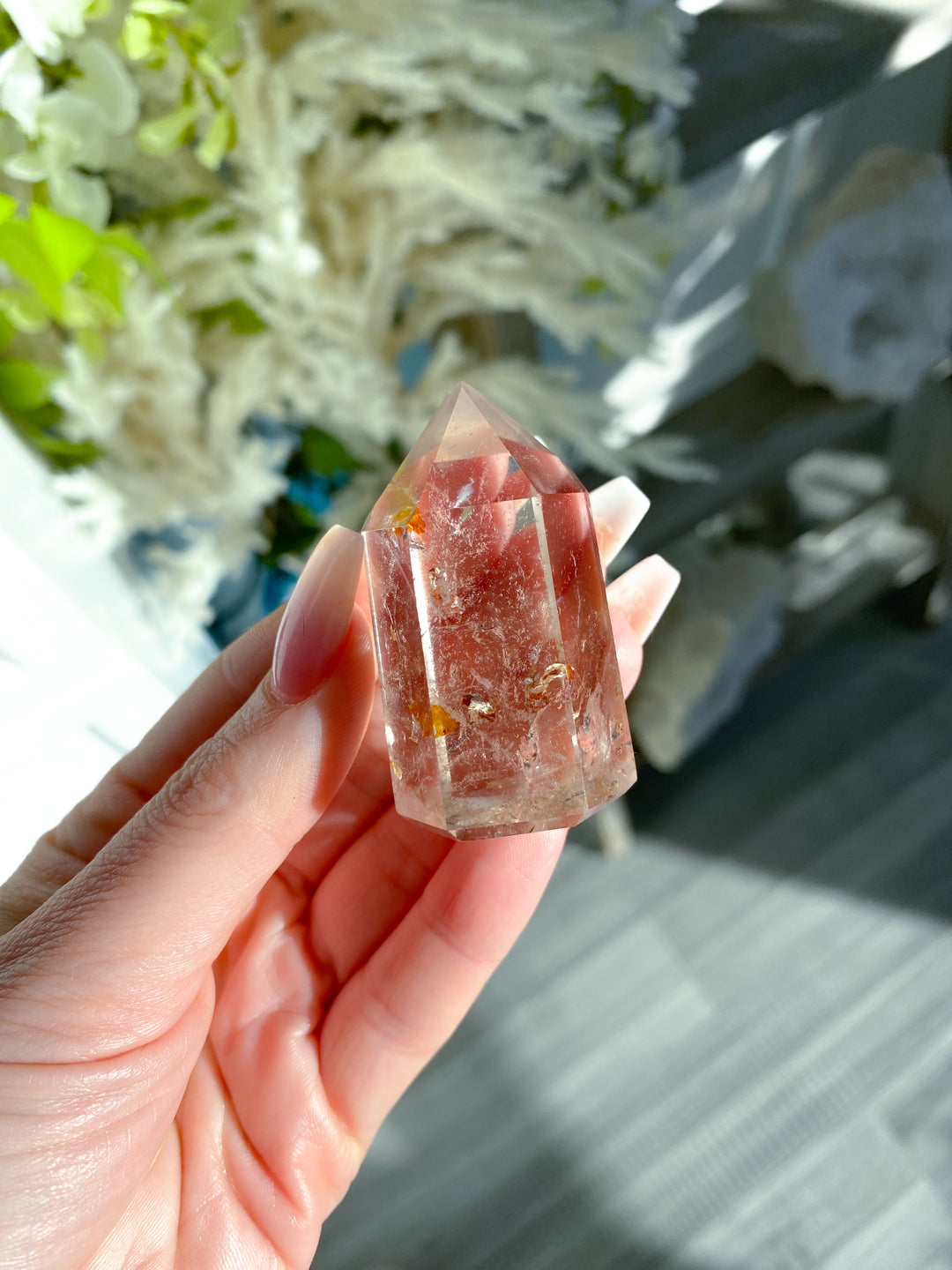 Natural Citrine Tower Point - Attract Wealth