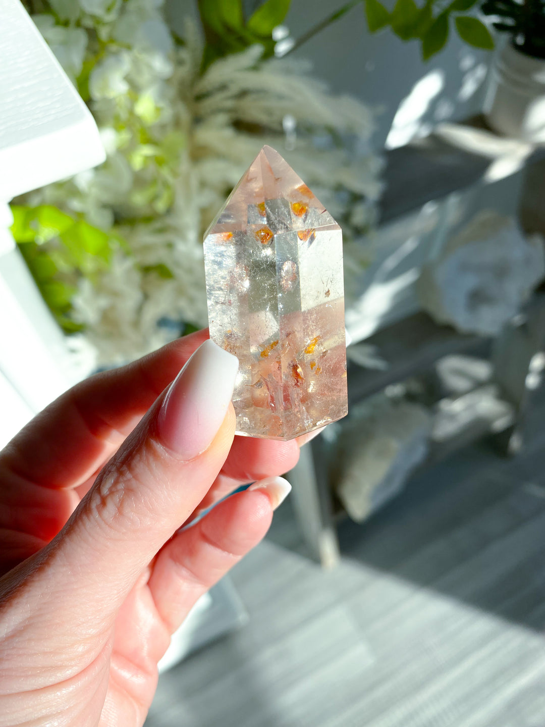Natural Citrine Tower Point - Attract Wealth