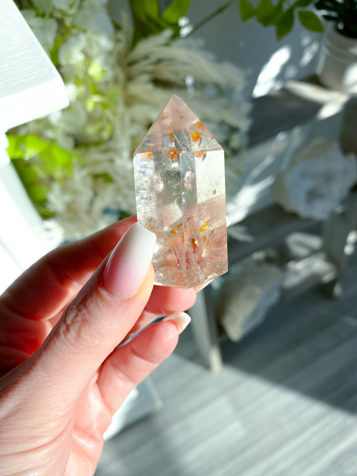 Natural Citrine Tower Point - Attract Wealth
