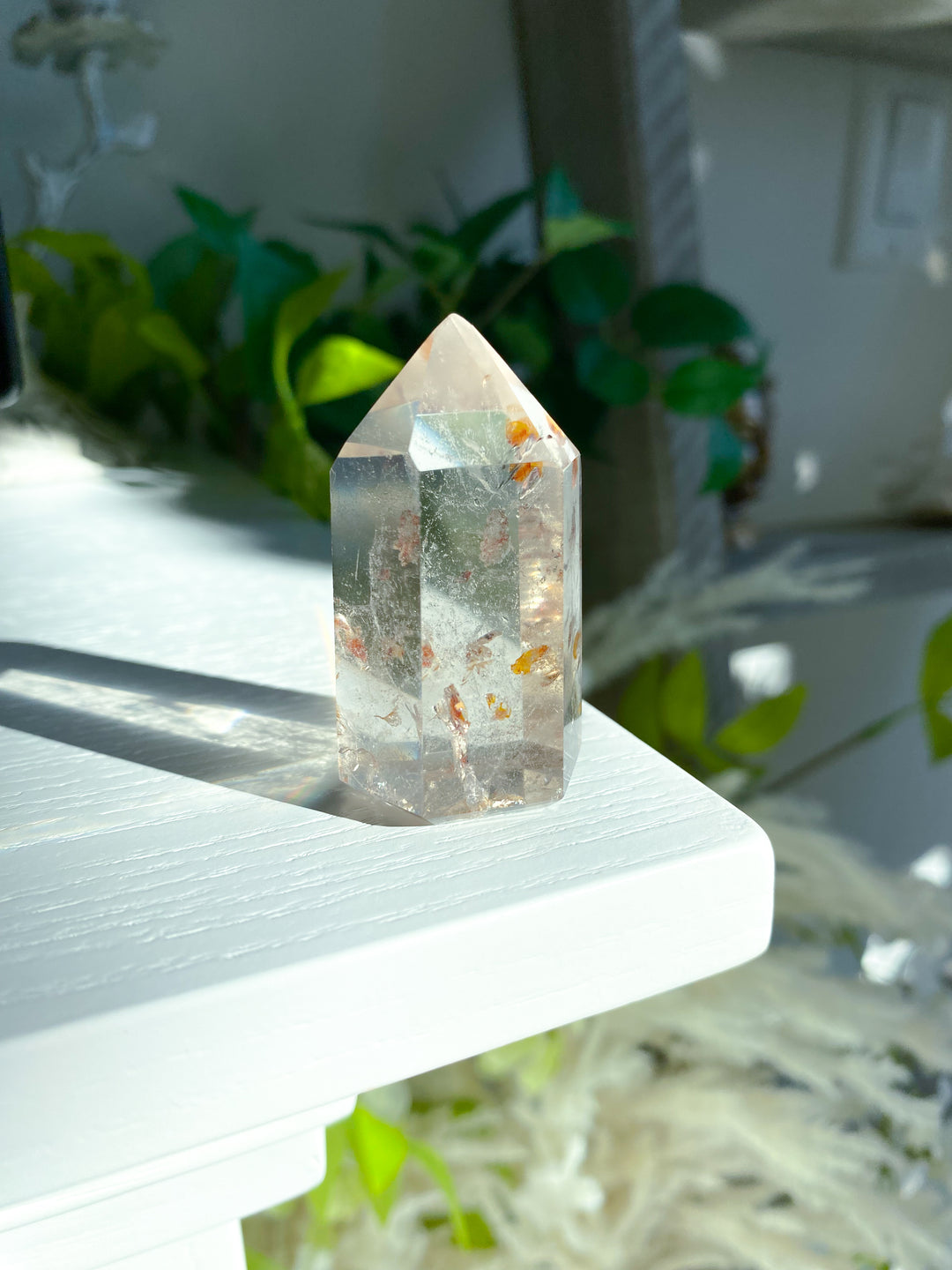 Natural Citrine Tower Point - Attract Wealth