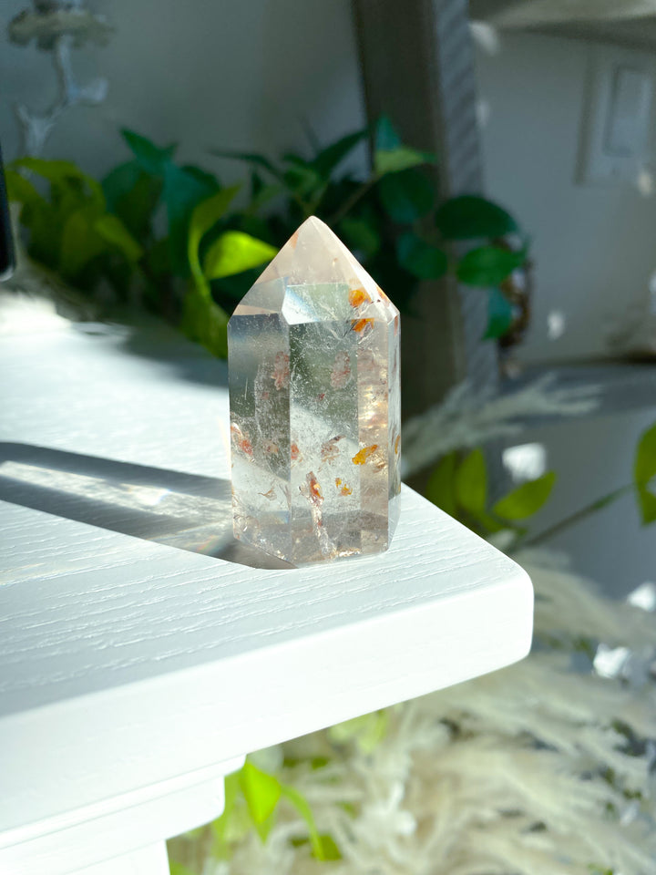 Natural Citrine Tower Point - Attract Wealth