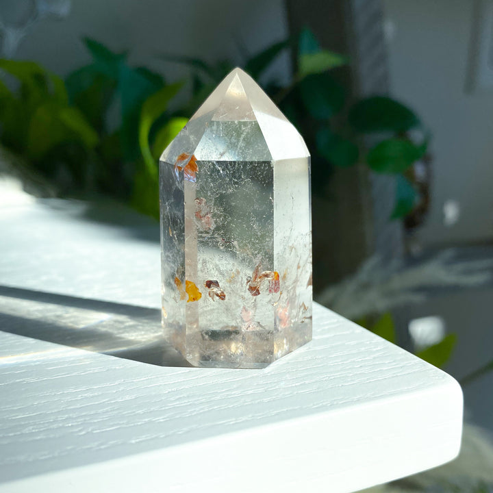 Natural Citrine Tower Point - Attract Wealth