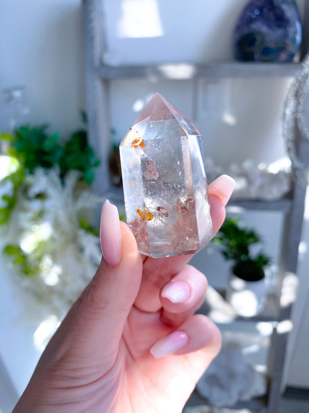 Natural Citrine Tower Point - Attract Wealth