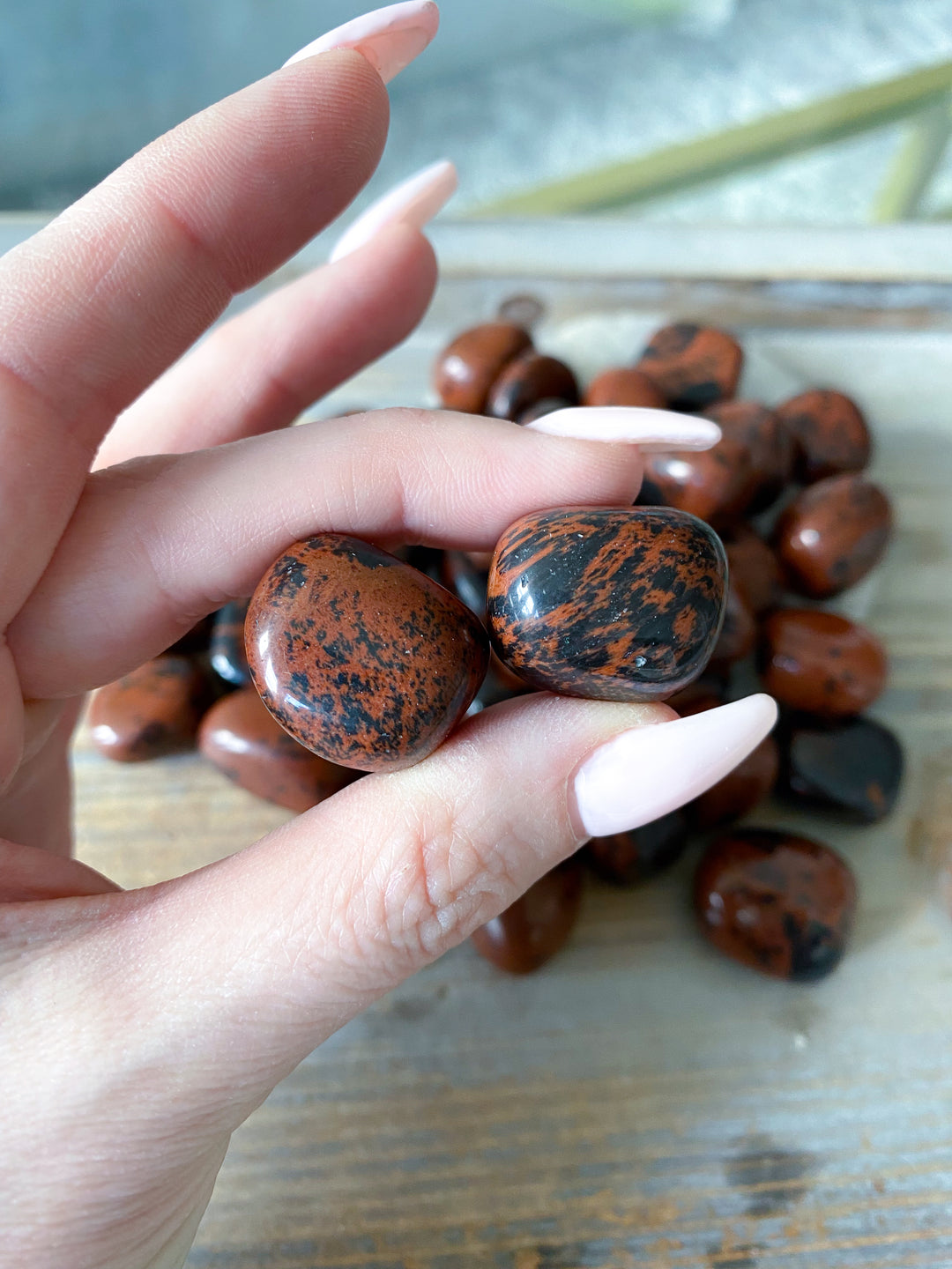 Red Mahogany Obsidian Tumble Stone