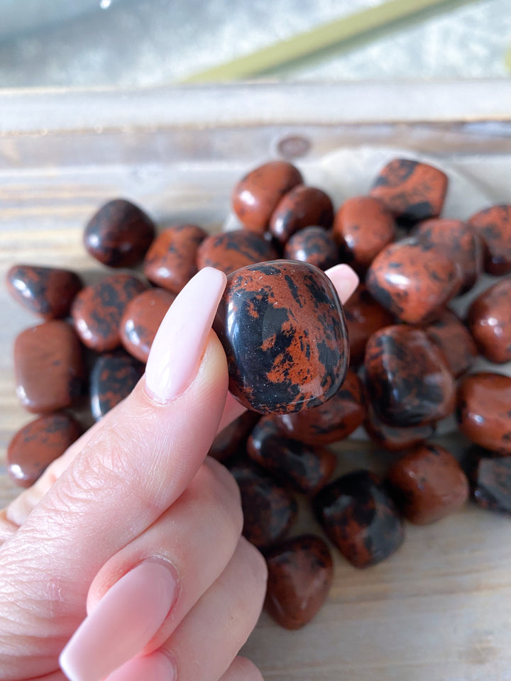 Red Mahogany Obsidian Tumble Stone