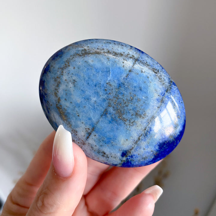 Duality Lapis Lazuli Palm Stone #8