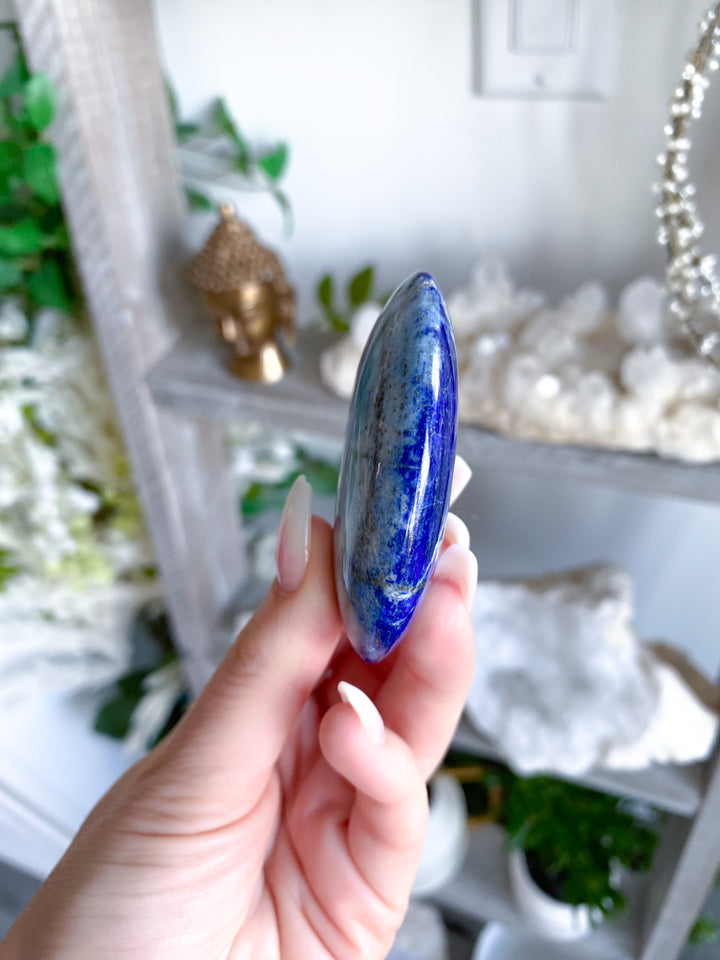 Duality Lapis Lazuli Palm Stone #8