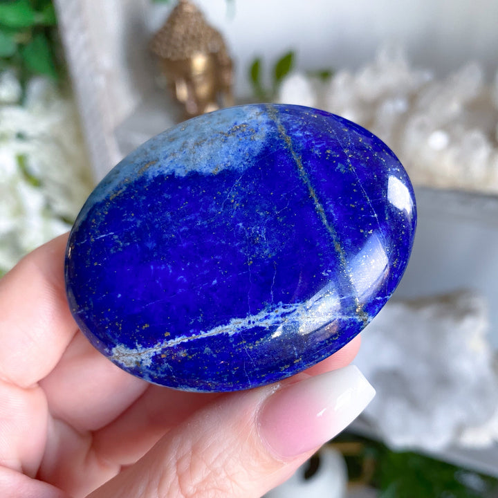 Duality Lapis Lazuli Palm Stone #8