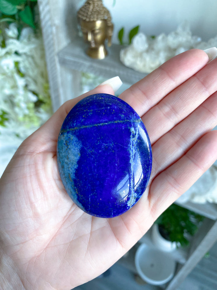 Duality Lapis Lazuli Palm Stone #8