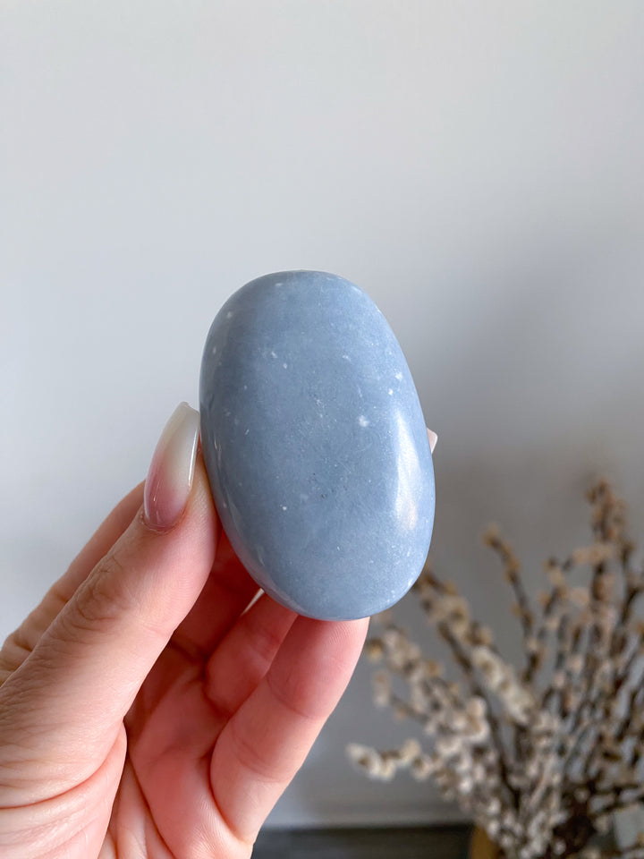 Angelite Palmstone - Get Exact Palm