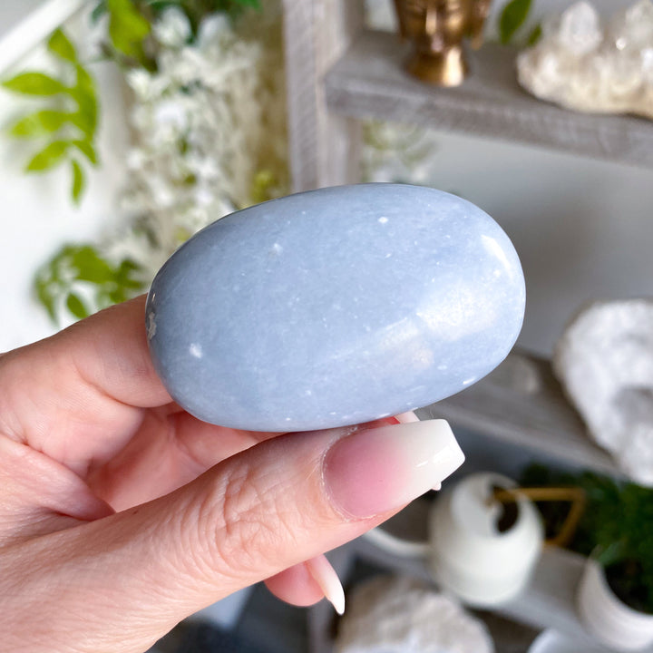 Angelite Palmstone - Get Exact Palm