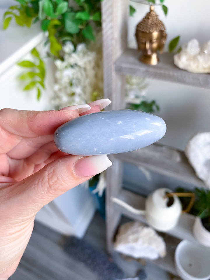 Angelite Palmstone - Get Exact Palm
