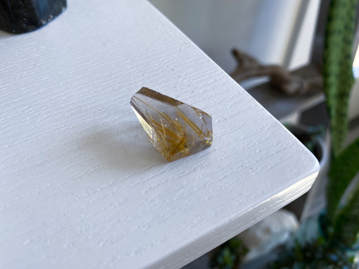 Small 1" Golden Rutile Mini Freeform #1 - Rutilated Quartz