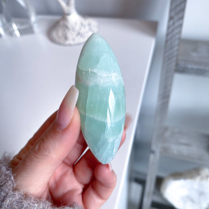 Pistachio Calcite Shiva #1 - Green Calcite