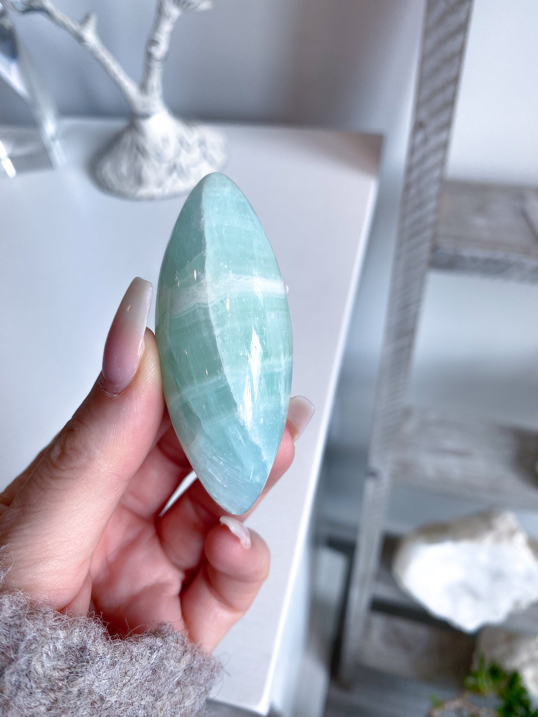 Pistachio Calcite Shiva #1 - Green Calcite