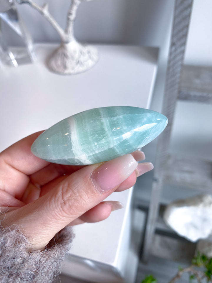 Pistachio Calcite Shiva #1 - Green Calcite