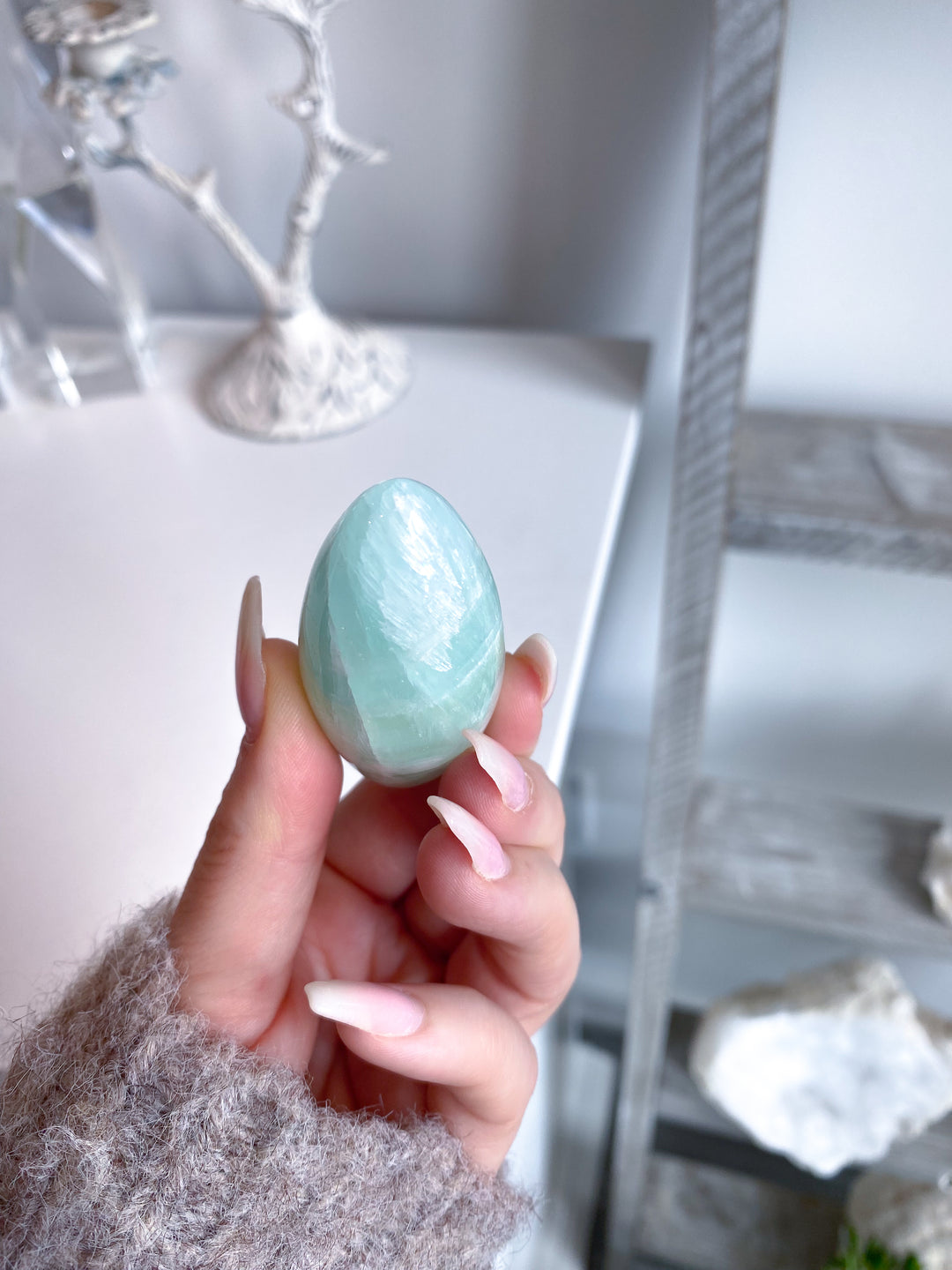 Pistachio Calcite Shiva #1 - Green Calcite