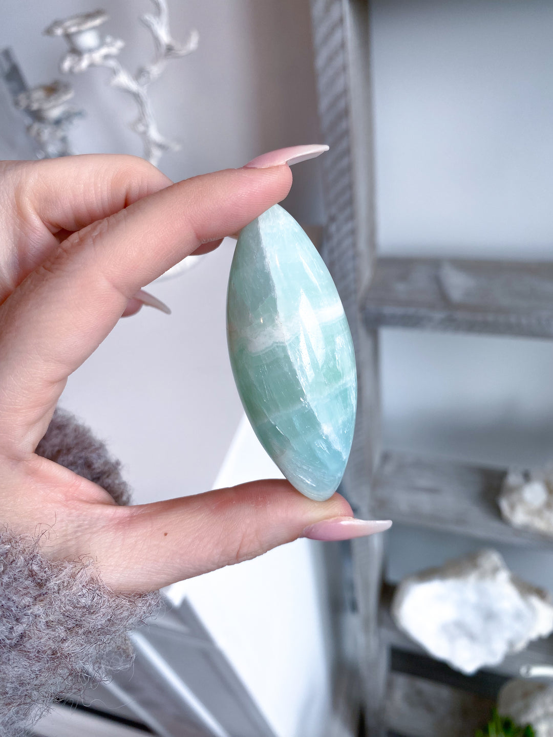 Pistachio Calcite Shiva #1 - Green Calcite