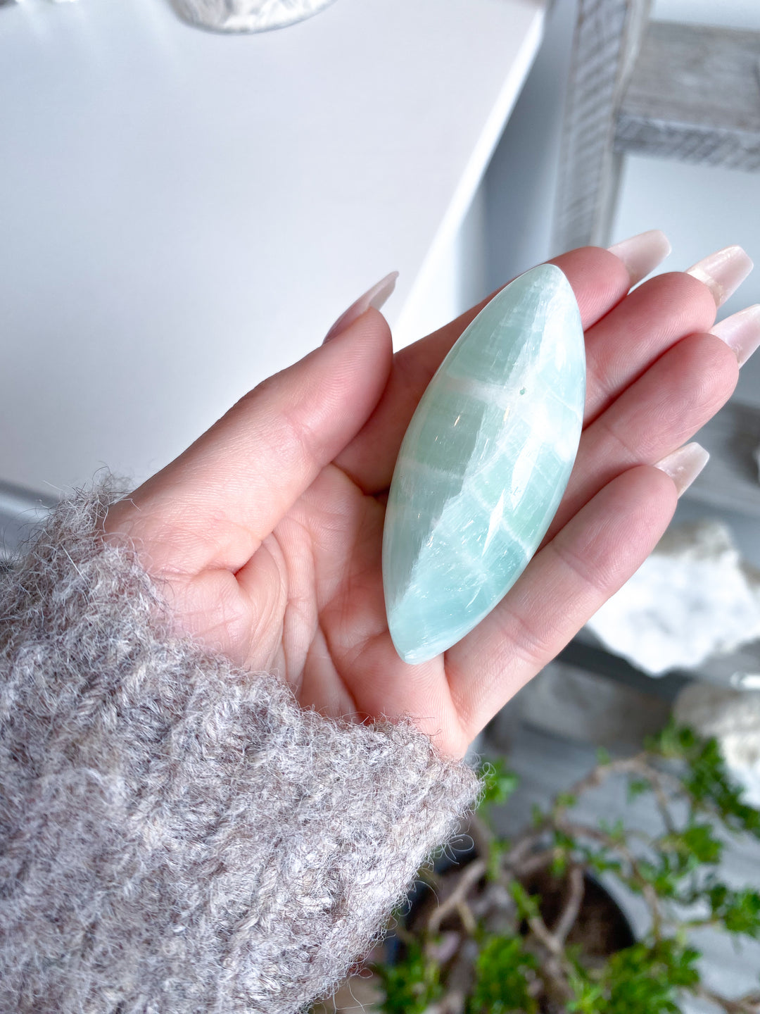 Pistachio Calcite Shiva #1 - Green Calcite