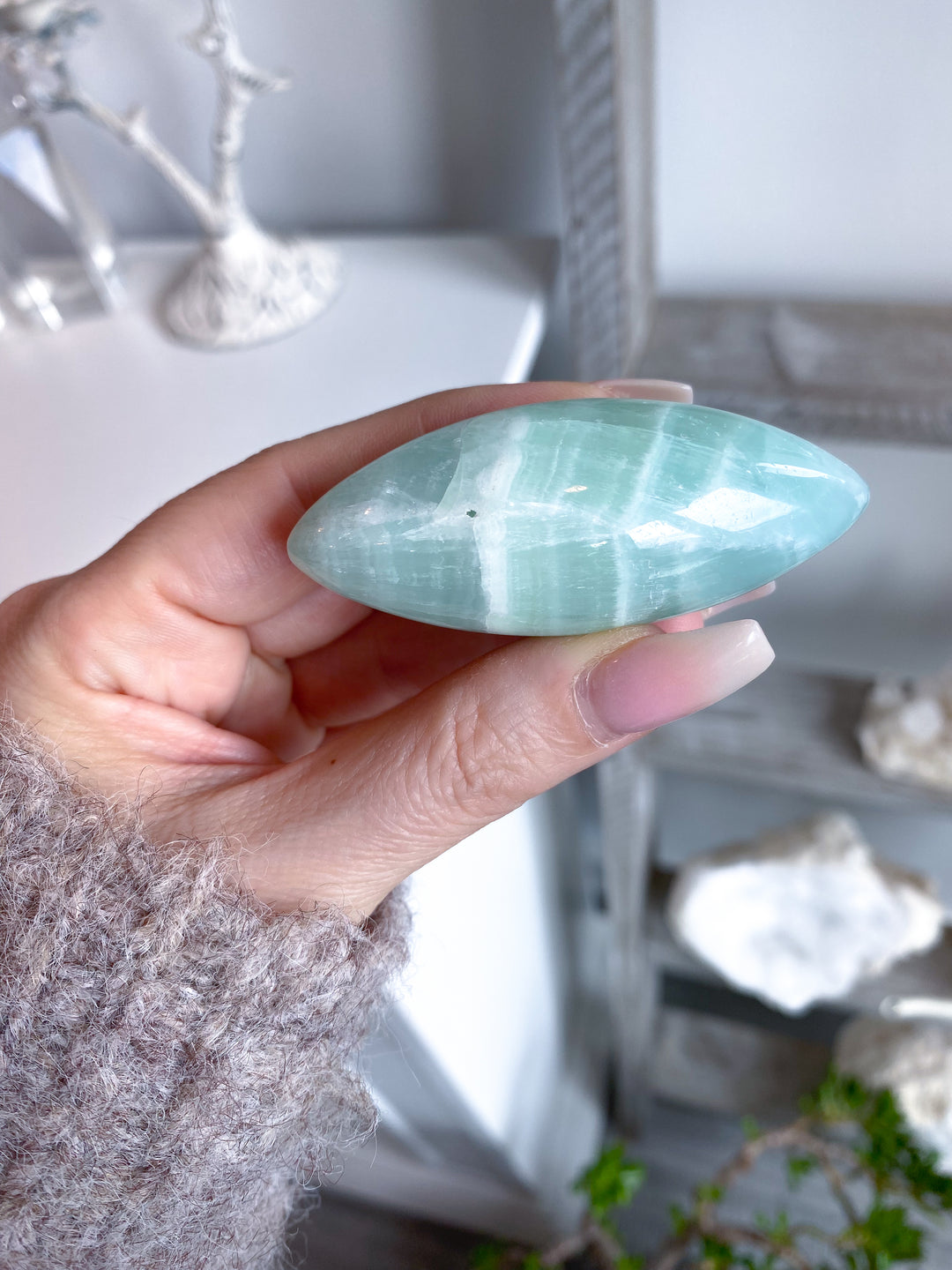 Pistachio Calcite Shiva #1 - Green Calcite