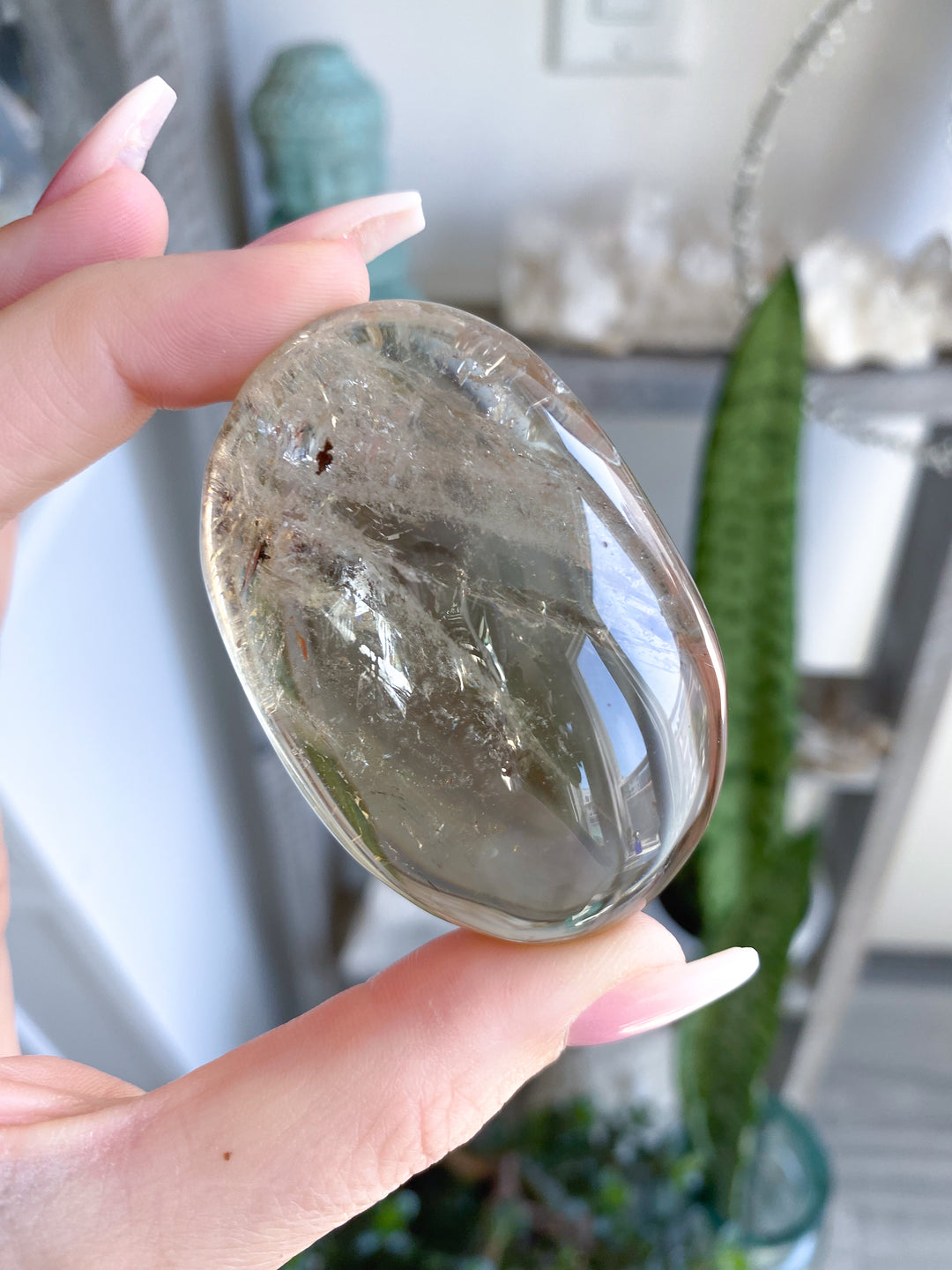 Ombre, Good Clarity Smokey Citrine Palm #3