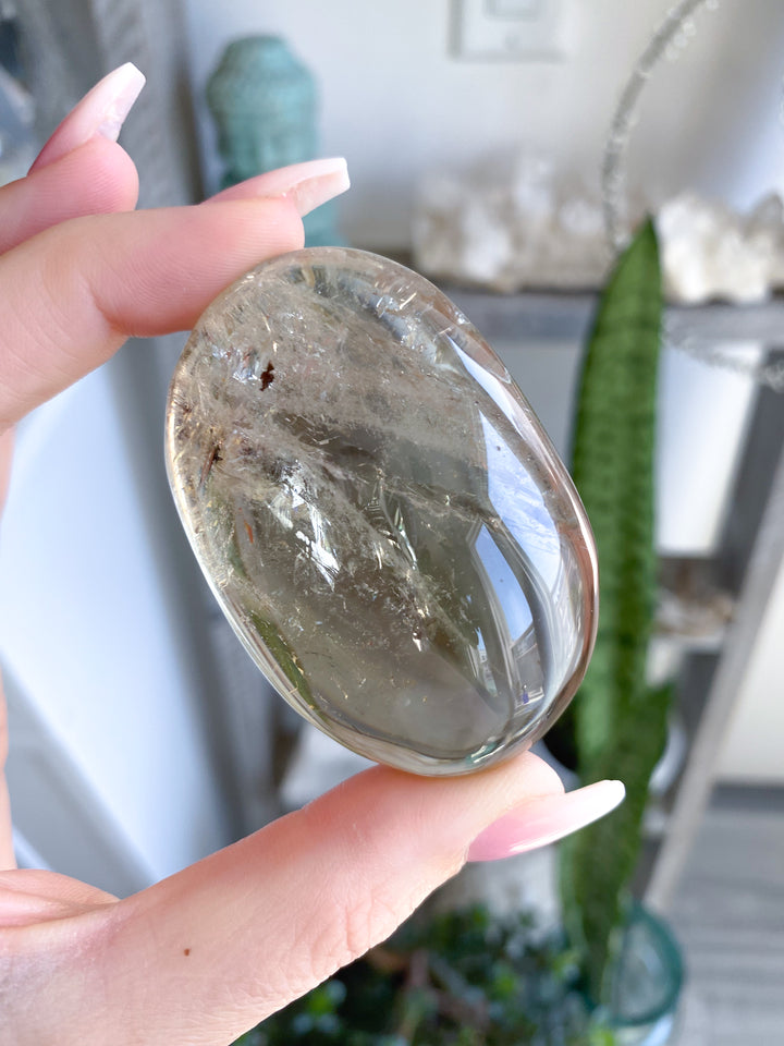 Ombre, Good Clarity Smokey Citrine Palm #3