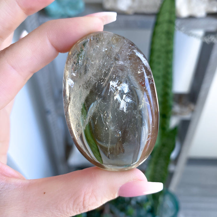 Ombre, Good Clarity Smokey Citrine Palm #3