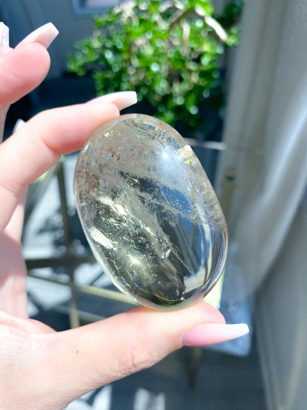 Ombre, Good Clarity Smokey Citrine Palm #3