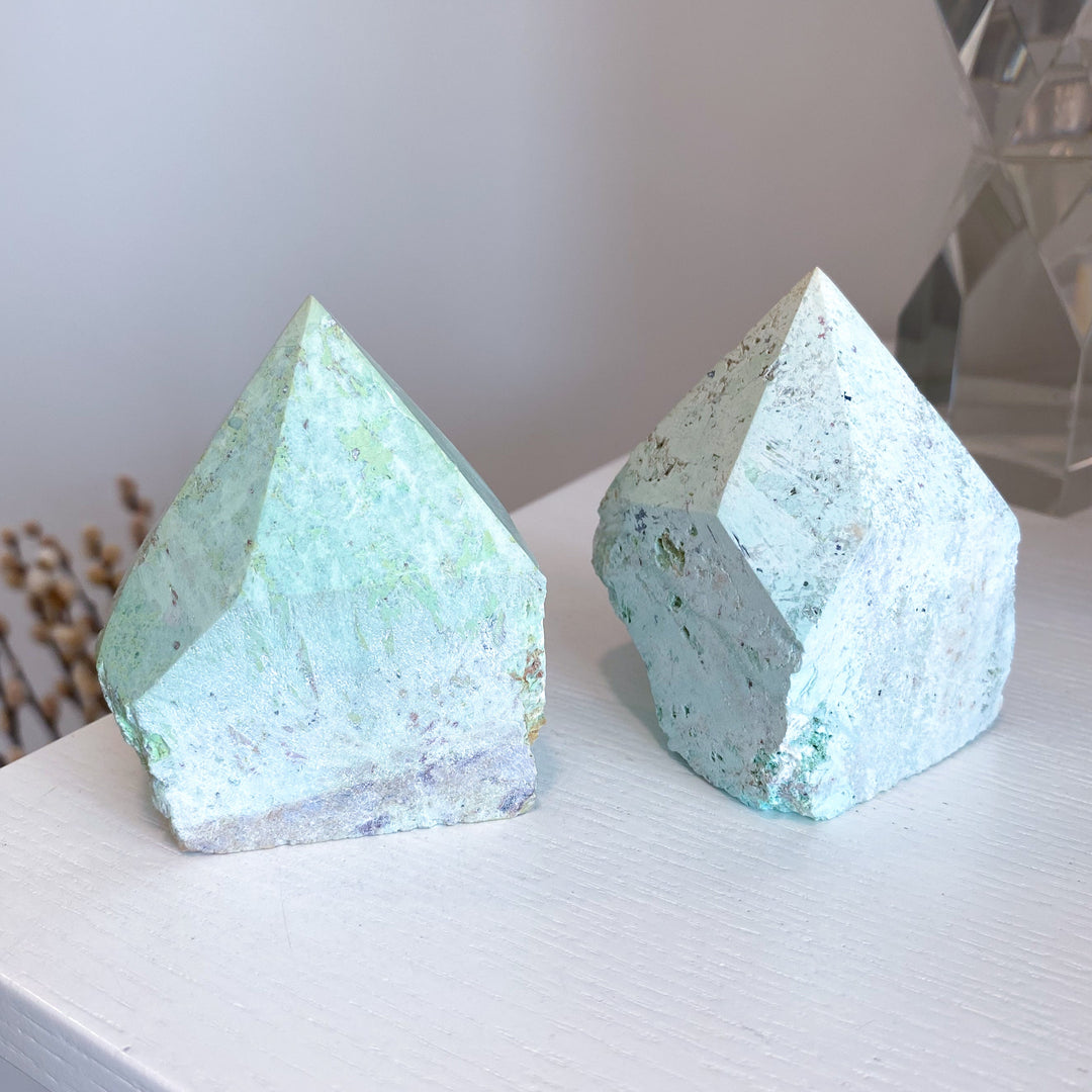 B Quality Peruvian Turquoise Top Polish Point