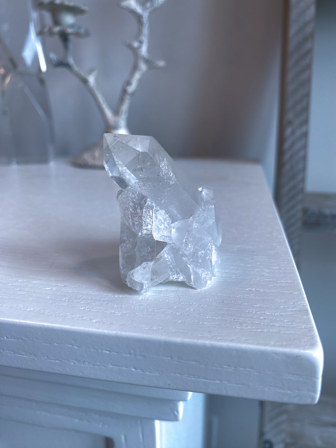 Standing Clear Quartz Cluster: Amplify Intentions
