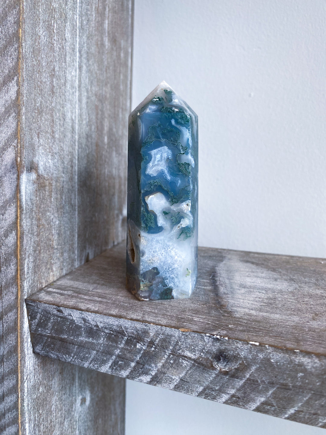 Beautiful Moss Agate Tower #6