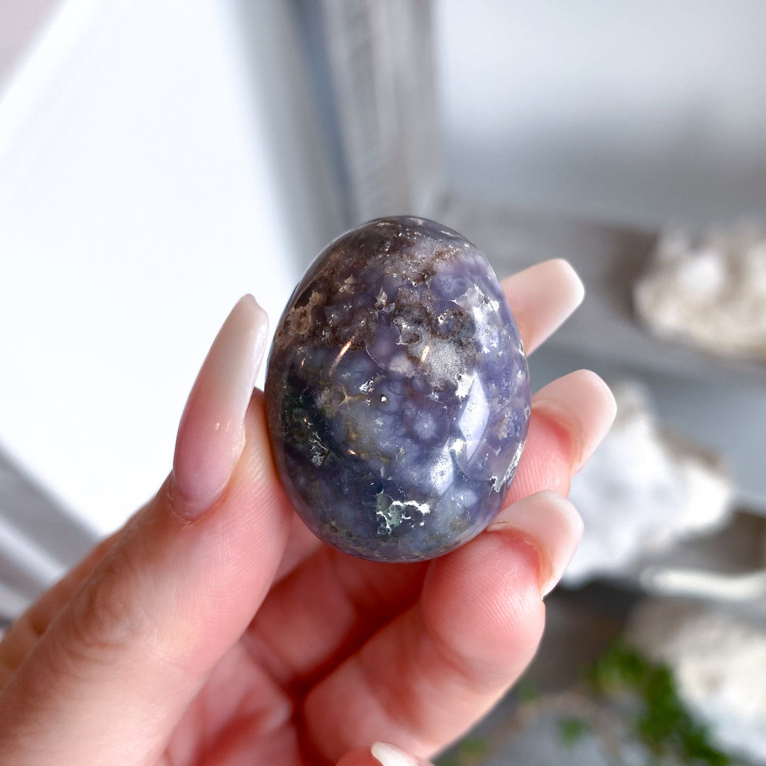 Grape Agate Tumbled Stone #1