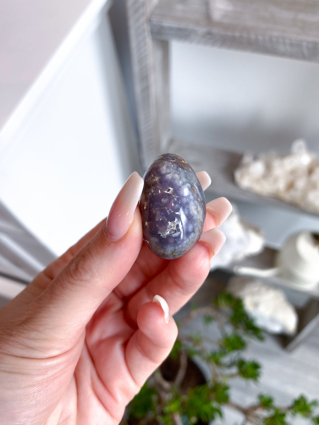 Grape Agate Tumbled Stone #1
