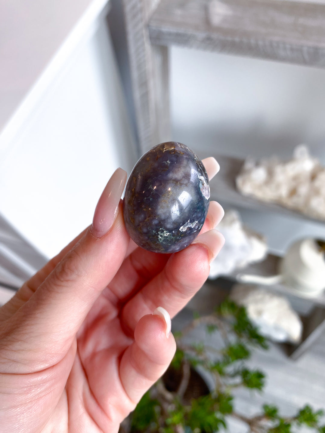 Grape Agate Tumbled Stone #1