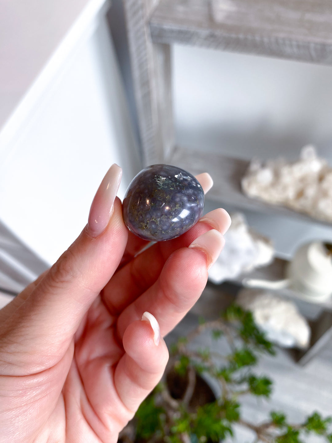 Grape Agate Tumbled Stone #1