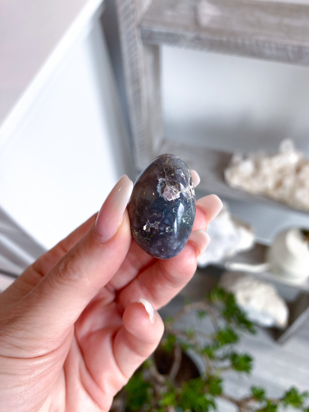 Grape Agate Tumbled Stone #1