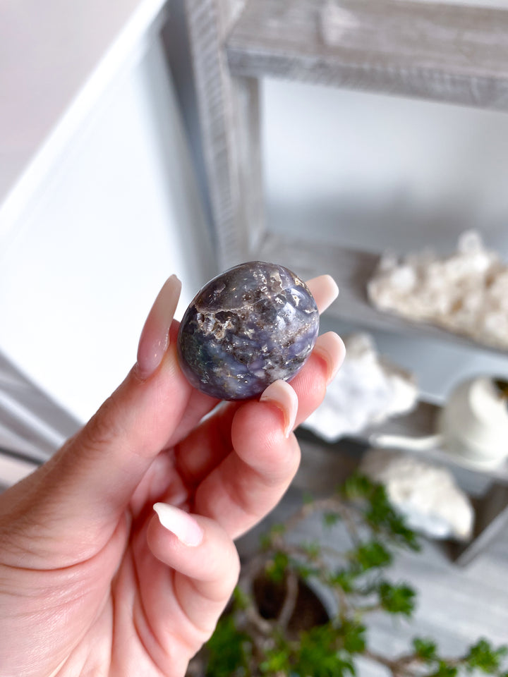Grape Agate Tumbled Stone #1